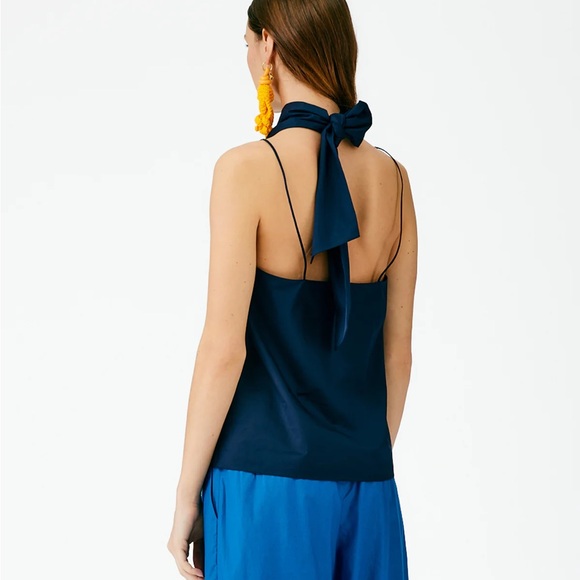 tibi eco poplin halter top - Picture 3 of 3